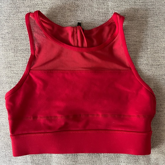 NWOT Zyia Active Red One More Rep All Star Racerback Sports Bra - Picture 1 of 4